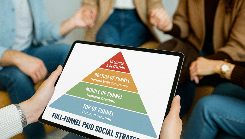 full-funnel-paid-social-strategy-marketing-journey-pyramid